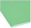 A Picture of product SMD-64042 Smead™ TUFF® Hanging Folders with Easy Slide™ Tab Letter Size, 1/3-Cut Tabs, Green, 18/Box
