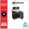 A Picture of product IVR-CNCLI221B Innovera® CNCLI221B-CNPGI220PB Ink Remanufactured Black Replacement for CLI-221BK (2946B001), 3,425 Page-Yield
