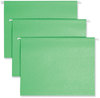 A Picture of product SMD-64042 Smead™ TUFF® Hanging Folders with Easy Slide™ Tab Letter Size, 1/3-Cut Tabs, Green, 18/Box