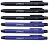 A Picture of product UNV-55106 Universal® Pen-Style Retractable Eraser For Pencil Marks, White Assorted Barrel Colors, 6/Pack
