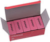 A Picture of product UNV-55120 Universal® Bevel Block Erasers For Pencil Marks, Slanted-Edge Rectangular Large, Pink, 20/Pack
