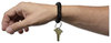 A Picture of product UNV-56050 Universal® Wrist Coil Plus Key Ring Plastic, Black, 6/Pack