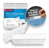 A Picture of product SMD-64626 Smead™ Easy Slide™ Hanging Folder Tab 1/3-Cut, White/Clear, 3.5" Wide, 18/Pack