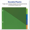 A Picture of product AVE-07714 Avery® Big Tab™ Insertable One-Pocket Plastic Dividers 5-Tab, 11.13 x 9.25, Assorted, 1 Set