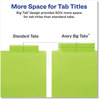 A Picture of product AVE-07714 Avery® Big Tab™ Insertable One-Pocket Plastic Dividers 5-Tab, 11.13 x 9.25, Assorted, 1 Set