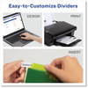 A Picture of product AVE-07714 Avery® Big Tab™ Insertable One-Pocket Plastic Dividers 5-Tab, 11.13 x 9.25, Assorted, 1 Set