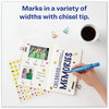 A Picture of product AVE-07886 Avery® MARKS A LOT® Regular Desk-Style Permanent Marker Broad Chisel Tip, Blue, Dozen (7886)
