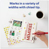 A Picture of product AVE-07887 Avery® MARKS A LOT® Regular Desk-Style Permanent Marker Broad Chisel Tip, Red, Dozen (7887)
