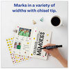 A Picture of product AVE-07888 Avery® MARKS A LOT® Regular Desk-Style Permanent Marker Broad Chisel Tip, Black, Dozen (7888)