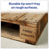 A Picture of product AVE-07905 Avery® MARKS A LOT® Regular Desk-Style Permanent Marker Broad Chisel Tip, Assorted Colors, 4/Set (7905)