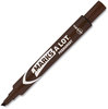 A Picture of product AVE-08881 Avery® MARKS A LOT® Large Desk-Style Permanent Marker Broad Chisel Tip, Brown, Dozen (8881)
