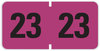 A Picture of product SMD-68323 Smead™ Yearly End Tab File Folder Labels 23, 0.75 x 1.5, Purple, 500 Labels/Roll
