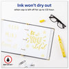 A Picture of product AVE-08882 Avery® MARKS A LOT® Large Desk-Style Permanent Marker Broad Chisel Tip, Yellow, Dozen (8882)