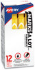 A Picture of product AVE-08882 Avery® MARKS A LOT® Large Desk-Style Permanent Marker Broad Chisel Tip, Yellow, Dozen (8882)