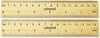 A Picture of product UNV-59024 Universal® Flat Wood Ruler Standard/Metric, 6" Long