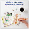 A Picture of product AVE-08883 Avery® MARKS A LOT® Large Desk-Style Permanent Marker Broad Chisel Tip, Orange, Dozen (8883)