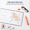A Picture of product AVE-08883 Avery® MARKS A LOT® Large Desk-Style Permanent Marker Broad Chisel Tip, Orange, Dozen (8883)