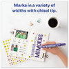 A Picture of product AVE-08884 Avery® MARKS A LOT® Large Desk-Style Permanent Marker Broad Chisel Tip, Purple, Dozen (8884)