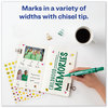 A Picture of product AVE-08885 Avery® MARKS A LOT® Large Desk-Style Permanent Marker Broad Chisel Tip, Green, Dozen (8885)