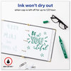 A Picture of product AVE-08885 Avery® MARKS A LOT® Large Desk-Style Permanent Marker Broad Chisel Tip, Green, Dozen (8885)