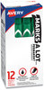 A Picture of product AVE-08885 Avery® MARKS A LOT® Large Desk-Style Permanent Marker Broad Chisel Tip, Green, Dozen (8885)