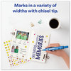 A Picture of product AVE-08886 Avery® MARKS A LOT® Large Desk-Style Permanent Marker Broad Chisel Tip, Blue, Dozen (8886)