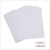 A Picture of product UNV-61687 Universal® Slash-Cut Pockets for Three-Ring Binders Jacket, Letter, 11 Pt., 9.75 x 11.75, White, 10/Pack