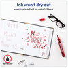A Picture of product AVE-08887 Avery® MARKS A LOT® Large Desk-Style Permanent Marker Broad Chisel Tip, Red, Dozen (8887)
