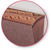 A Picture of product SMD-70488 Smead™ TUFF® Expanding Files Open-Top Stadium File, 12 Sections, 1/12-Cut Tabs, Letter Size, Redrope