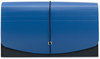 A Picture of product SMD-70506 Smead™ Handy File with Pockets 21 Sections, Elastic Cord Closure, 1/2-Cut Tabs, Check Size, Black/Blue