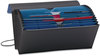 A Picture of product SMD-70506 Smead™ Handy File with Pockets 21 Sections, Elastic Cord Closure, 1/2-Cut Tabs, Check Size, Black/Blue