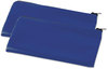 A Picture of product UNV-69020 Universal® Zippered Wallets/Cases Leatherette PU, 11 x 6, Blue, 2/Pack