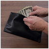 A Picture of product UNV-69021 Universal® Zippered Wallets/Cases Leatherette PU, 11 x 6, Black, 2/Pack