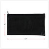 A Picture of product UNV-69021 Universal® Zippered Wallets/Cases Leatherette PU, 11 x 6, Black, 2/Pack