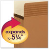 A Picture of product SMD-73209 Smead™ Easy Grip® Pockets 5.25" Expansion, Letter Size, Redrope, 10/Box