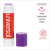 A Picture of product UNV-74748 Universal® Glue Stick Value Pack, 0.28 oz, Applies Purple, Dries Clear, 30/Pack