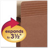 A Picture of product SMD-73210 Smead™ Easy Grip® Pockets 3.5" Expansion, Legal Size, Redrope, 25/Box