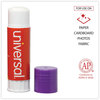 A Picture of product UNV-74752 Universal® Glue Stick 1.3 oz, Applies Purple, Dries Clear, 12/Pack