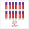 A Picture of product UNV-74752 Universal® Glue Stick 1.3 oz, Applies Purple, Dries Clear, 12/Pack