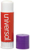 A Picture of product UNV-74752 Universal® Glue Stick 1.3 oz, Applies Purple, Dries Clear, 12/Pack
