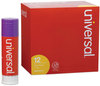 A Picture of product UNV-74752 Universal® Glue Stick 1.3 oz, Applies Purple, Dries Clear, 12/Pack