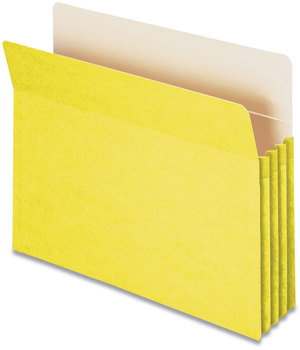 Smead™ Colored File Pockets 3.5" Expansion, Letter Size, Yellow