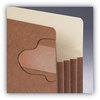 A Picture of product SMD-73380 Smead™ Redrope TUFF® Pocket Drop-Front File Pockets with Fully Lined Gussets 3.5" Expansion, Letter Size, 10/Box