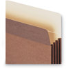 A Picture of product SMD-73380 Smead™ Redrope TUFF® Pocket Drop-Front File Pockets with Fully Lined Gussets 3.5" Expansion, Letter Size, 10/Box