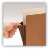 A Picture of product SMD-73380 Smead™ Redrope TUFF® Pocket Drop-Front File Pockets with Fully Lined Gussets 3.5" Expansion, Letter Size, 10/Box