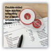 A Picture of product UNV-75614 Universal® Double-sided Adhesive Tape Roller 0.38" x 32.83 ft, Dries Clear, 2/Pack