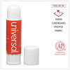 A Picture of product UNV-75750 Universal® Glue Stick 0.74 oz, Applies and Dries Clear, 12/Pack