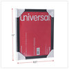 A Picture of product UNV-76848 Universal® Document Frames All Purpose Frame, 8.5 x 11 Insert, Black, 3/Pack