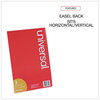 A Picture of product UNV-76850 Universal® Clear L-Style Freestanding Frame 5 x 7 Insert, 3/Pack