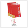 A Picture of product UNV-76852 Universal® Clear L-Style Freestanding Frame 8.5 x 11 Insert, 3/Pack